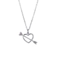thumbnail image 2 of Taylonsss Clearance Adorable And Unique Love Heart Pinks Diamond Cupid Love Necklace A Versatile And Perfectly Charming INS Clavicle Chain For Women, 2 of 9