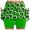 Green, variant on Halloween Mid Rise Culottes, Women's Athleisure Two-Piece Outfit with Pockets, Comfortable Stretch Pants
