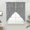 Ash Gray, variant on Indigo Blue Solid Color Swag Valances for Windows, Kitchen Curtains 36 Inch Length 2 Panels Set, Minimalist Vintage Linen Texture Short Curtains for Small Windows Cafe Curtains Drapes 28"x36"