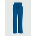 thumbnail image 4 of Cimmuovere Women's Nursing Pants, Comfortable Solid Color Simple Multi-Pocket Scrub Uniform Pants, 4 of 10