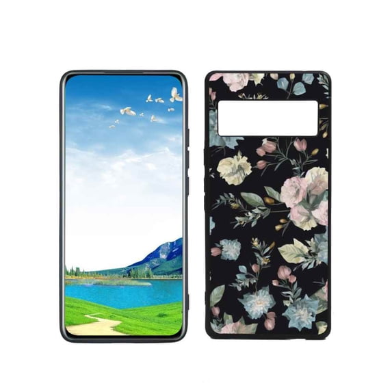 Floral Phone Case, Degined for Google Pixel 6 Pro(2021) Case Men Women, Flexible Silicone Shockproof Case for Google Pixel 6 Pro(2021)