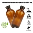 thumbnail image 4 of Botella YINGERHUAN, paquete de 10, 240 ml, vidrio ámbar con tapones, 4 of 7
