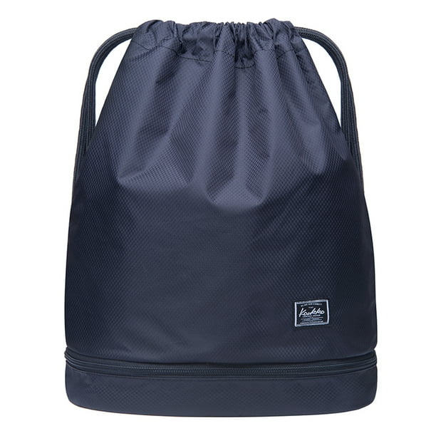 KAUKKO Cordón Deportes Mochila Gimnasio Yoga Bolsa Hombro Mochila para Hombres y Mujeres KAUKKO K5031-Black