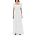 thumbnail image 1 of Jonathan Simkhai Jazmine Puff Sleeve Cover Up Maxi Dress, Medium, Beige, 1 of 1