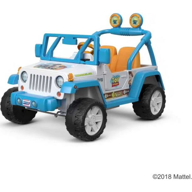 Power Wheels Disney Pixar Toy Story Jeep Wrangler Battery Powered Ride-On  Vehicle with Sounds 