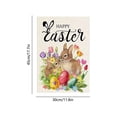 thumbnail image 3 of QuanTara Double-Sided Easter Garden Flag, 11.8"x17.7" Outdoor Spring Yard & Patio Decoration, Burlap Linen Banner for Easter Basket Fillers, Home Party Decor, 3 of 6