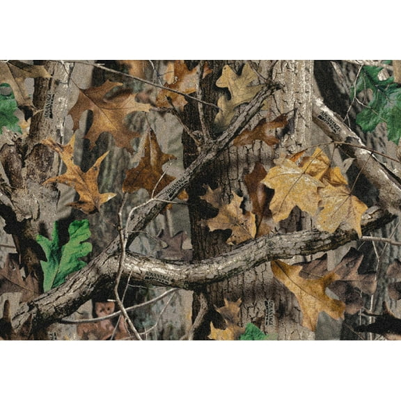 Milliken Brown Area Rug New Timber Solid Camo - Aprx 3' 10" x 5' 4"