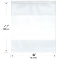 thumbnail image 2 of Plymor 18" x 20" (Pack of 50), 6 Mil Industrial Duty White-Block Zipper Reclosable Plastic Bags, 2 of 3