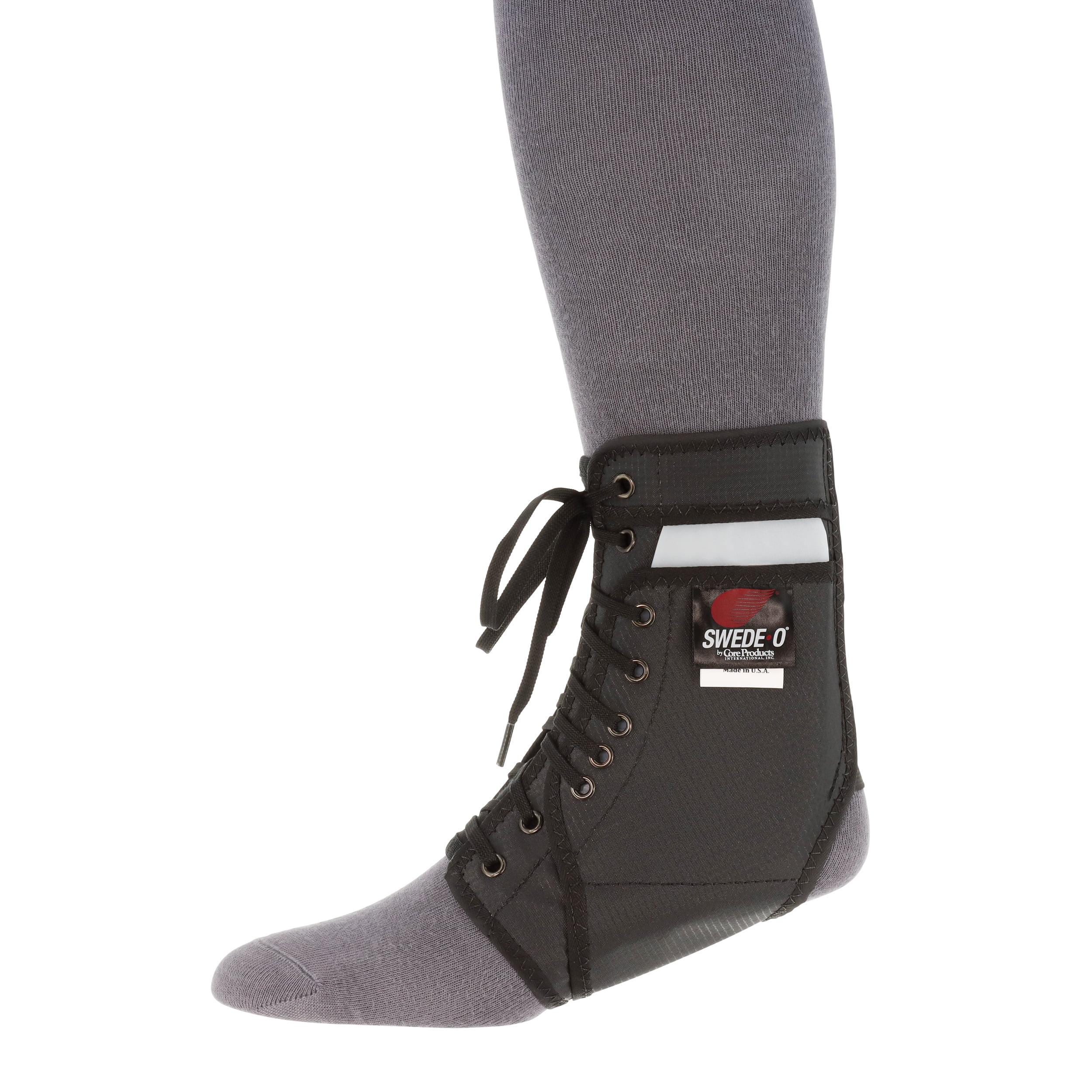 Swede-O Ankle Lok Reinforced Ankle Brace for Sports- Black, XSmall