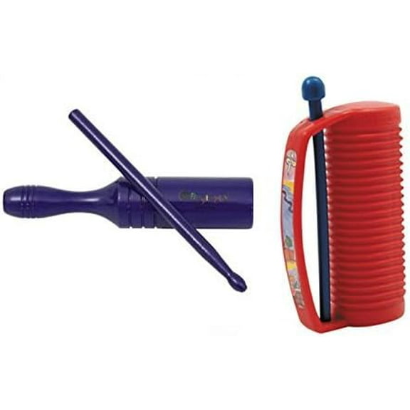 Rhythm Percussion Set - LP Tone Block & Guiro Shaker w/Stick