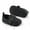 black, variant on nvzhuang Baby Daily Unisex Shoes, Solid Color Anti-Slip Newborn Soft Sole Home Elastic Shoes for Toddlers, First Walker, 0-18 Months
