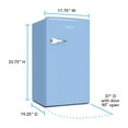 thumbnail image 4 of Avanti Retro Series Compact Refrigerator, Mini-Fridge, 3.0 cu. ft., in Robin's Egg Blue (RMRS31X6BL-IS), 4 of 18