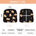 thumbnail image 3 of Shiba Inu Seat Covers for Dining Room Chairs Set Of 4,Stretch Printed Washable Chair Seat Cover with Elastic Ties and Button,Removable Waterproof Couch Cushion Covers, 3 of 6