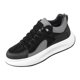 thumbnail image 2 of Zapatos casuales para hombres jóvenes, zapatos transpirables acolchados cómodos zapatillas de ocio para pesca gimnasio Fitness viajes cortos deportes 39 yardas negro Yinane Zapatillas de deporte de los hombres, 2 of 8