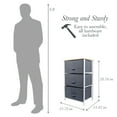 thumbnail image 6 of Simplify Adult 3 Drawer Storage Chest Vertical Dresser in Grey, 6 of 11