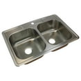 thumbnail image 2 of Transolid Classic 33'' L x 22'' W Double Basin Drop-in Kitchen Sink, 2 of 6
