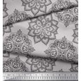 thumbnail image 3 of Soimoi Poly Georgette Fabric Floral Mandala Decor Fabric Printed Yard 42 Inch Wide, 3 of 3