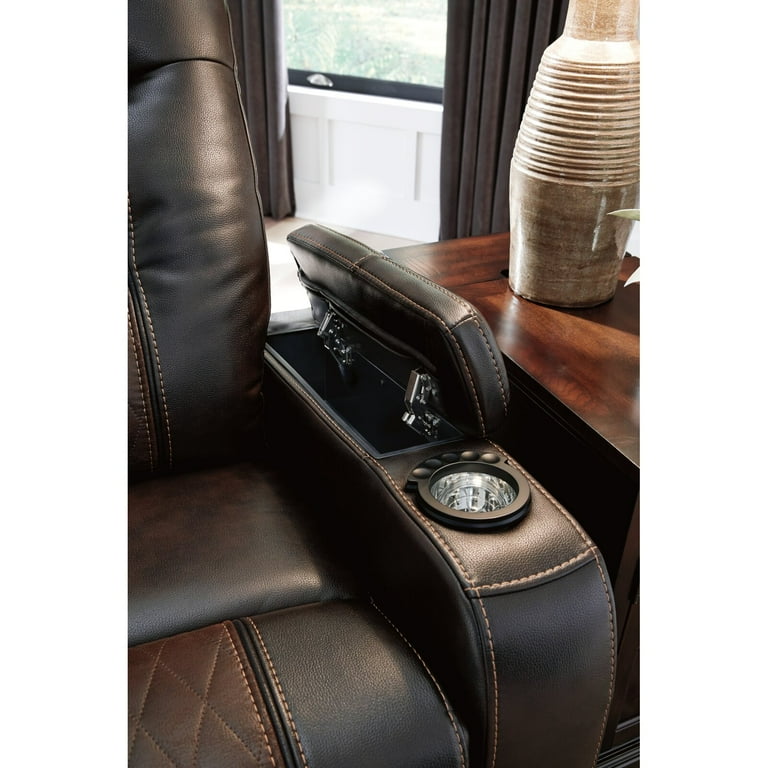 Labelle Faux Leather Power Recliner Base Type No Motion The fully reclined length is 70.25 inches