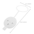 thumbnail image 2 of PBPBOX Car Washer Fluid Reservoir Cap White Plastic Replacement Vehicle Supply Lid, 2 of 8