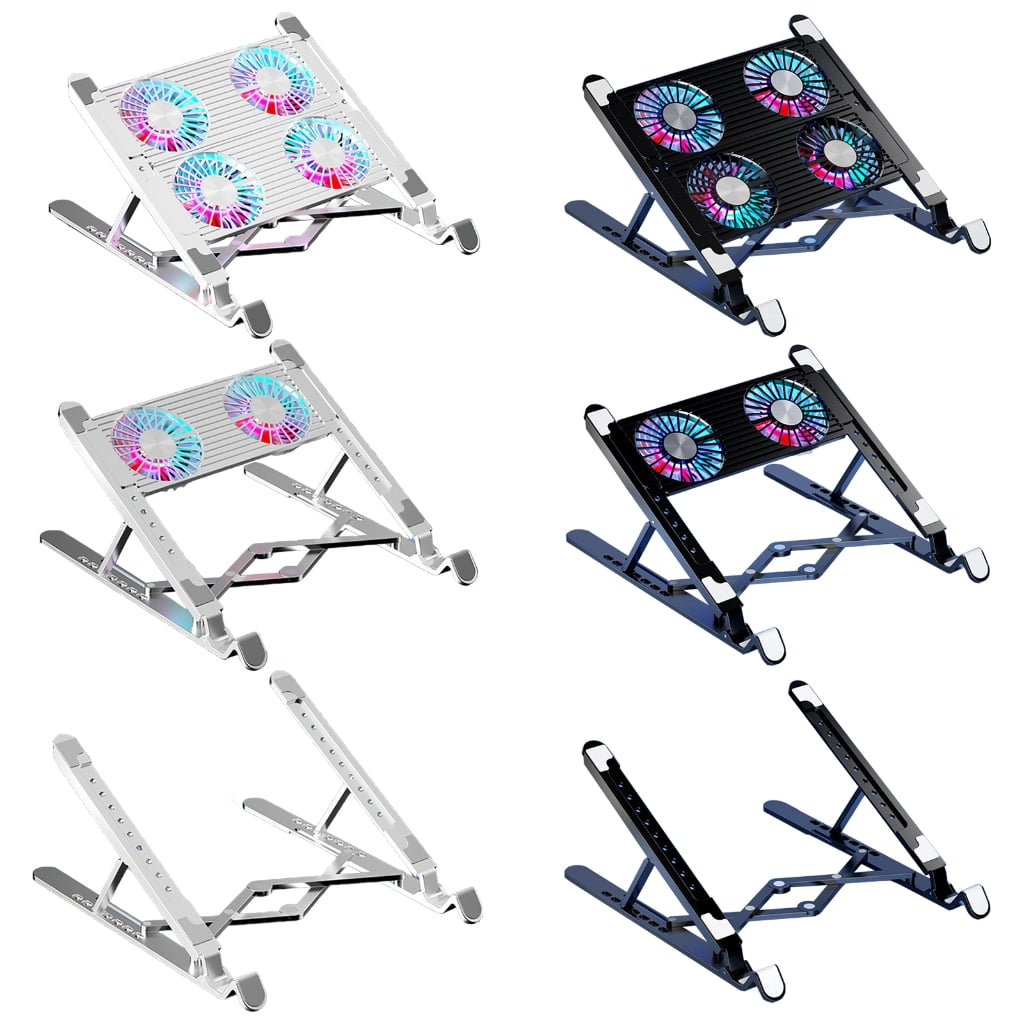 YIEMEEN Gaming Laptop Coolers Laptop Fan Cooling Stand Quiet Cooling Fan for Laptop Height Stand LED Light Laptop Cooling Pad
