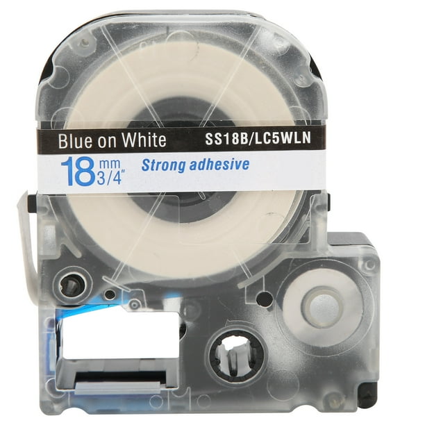 Label Maker Tape 18mm PET Water‑Proof Labeling Tape for Epson Label