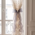 thumbnail image 4 of Lace Bow Curtain Tiebacks, Silky Ribbon Bowknot Curtain Holdbacks for Sheer Curtains, Decorative Curtain Accessories for Bedroom Living Room Wedding Decor (1 Pack, Gray), 4 of 7