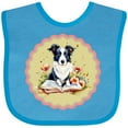 thumbnail image 3 of Inktastic Border Collie Book Lover Girls Baby Bib, 3 of 4