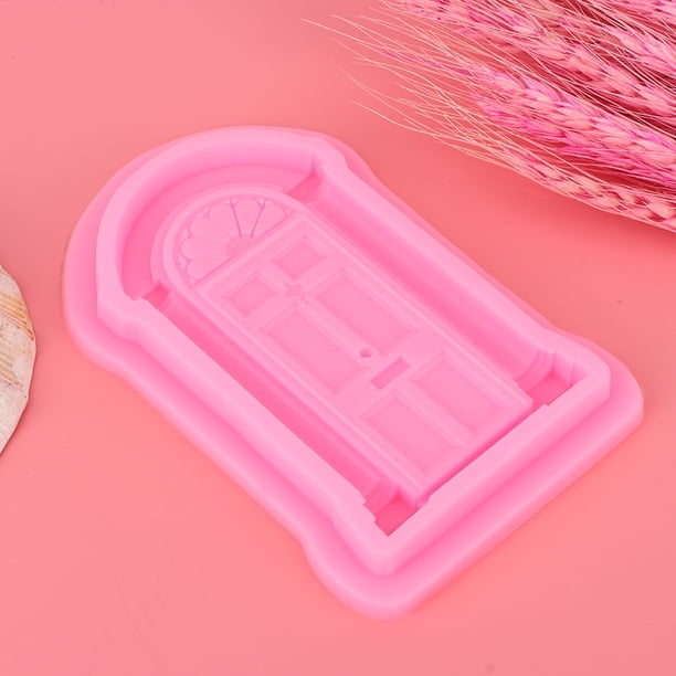 Molde de silicona para fondant, 2 piezas DIY puerta ventana DIY molde de silicona molde para fondant rendimiento inigualable