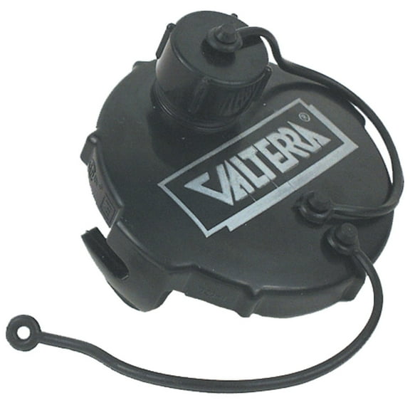 Valterra T1020-1 Waste Valve Cap - 3" with Capped 3/4" GHT, Black