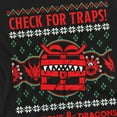 thumbnail image 2 of Dungeons And Dragons Check For Traps Ugly Christmas Unisex Adult T Shirt, 2 of 5