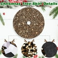 thumbnail image 7 of Yellow Sequin Christmas Tree Skirt 24 Inches Sparkling Tree Skirt for Christmas Holiday Home and Party Decoration, 7 of 7