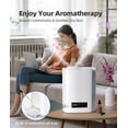 thumbnail image 5 of BREEZOME - Humidificadores de 6 litros para recámara, habitación grande y difusor de aceite esencial, humidificadores ultrasónicos de niebla fría para bebé, plantas, guardería dura hasta 60 horas,, 5 of 5