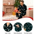 thumbnail image 3 of ANLIQI Couple's Christmas Flannel Pajama Set Soft & Warm Button-Down Loungewear with Thoughtful Pocket Design(GP_M), 3 of 6