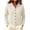 White-05, variant on Perfectbot Women's Collared Button-Down Cardigan Long Sleeve Knit Jacket Top with Ribbed Trim
