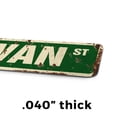 thumbnail image 4 of SULLIVAN Vintage Style Rustic Street Sign – (2 Pack) Childrens Name Room Sign Retro Decorative Wall Sign for Home, Bar, Garage, or Outdoor Use | 4" X 18" Aluminum Metal Road Sign, 4 of 6