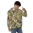 thumbnail image 4 of Simpsons Men's Hoodie With Color Drawstrings Sweatshirt Hooded Pullover Print Winter Coat Jacket X-Large, 4 of 9