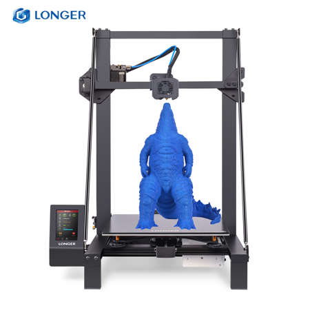 Longer Upgraded LK5 Pro 3D Printer with Dual Blower Kit, Large Print Size 11.8"x11.8"x15.7"(300x300x400mm), Open Source, Removable Lattice Glass Platform, Diagonal Rod and Resume Printing Black