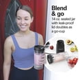 thumbnail image 5 of Hamilton Beach Personal Blender for Smoothies with Travel Lid, 14 oz, Black, 5 of 12