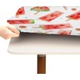thumbnail image 4 of Watermelon Ice Lolly Square Fitted Table Cover Elastic Tablecloth Reusable Waterproof Fabric Table Cloth for Dining Kitchen Party Indoor Outdoor, 34X34 Inch, 4 of 6