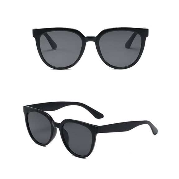 Siminsem Polarized Square Sunglasses for Men Women, Classic Retro Frame Sun Glasses, UV Protection Vintage Style Eyewear, Black, One Size