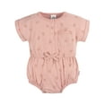thumbnail image 2 of Gerber Baby Girl Rompers, 2-Pack, Sizes 0/3 Months - 24 Months, 2 of 9