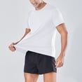 thumbnail image 4 of Wdfiry Running Top Men Casual Shirts Workout Plain Gym Moisture Wicking Active Athletic Stretch Short Sleeve T-Shirts, 4 of 9