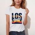thumbnail image 1 of EGNMCR T-shirt Imprimé à Manches Courtes pour Enfants Col Rond Manches Courtes Décontracté Polyvalent pour Filles Haut en polyester, 1 of 5