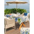 thumbnail image 5 of Outdoor Tablecloth with Umbrella Hole for Patio/Picnic/Party/Camping, Spring Botanical Waterproof Table Cloth Rectangle Table Cover Washable, Watercolor Floral Leaves Butterflies Beige (60"x 84"), 5 of 8
