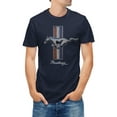 thumbnail image 3 of Tee Luv 2296-LG Ford Mustang Logo T-shirt, Poly Cotton Blend, Classic Look - Large, 3 of 8