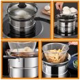 thumbnail image 3 of BESTYASH 1 Set Stainless Steel Frying Pot with Lid Boiling for Households, 3 of 8