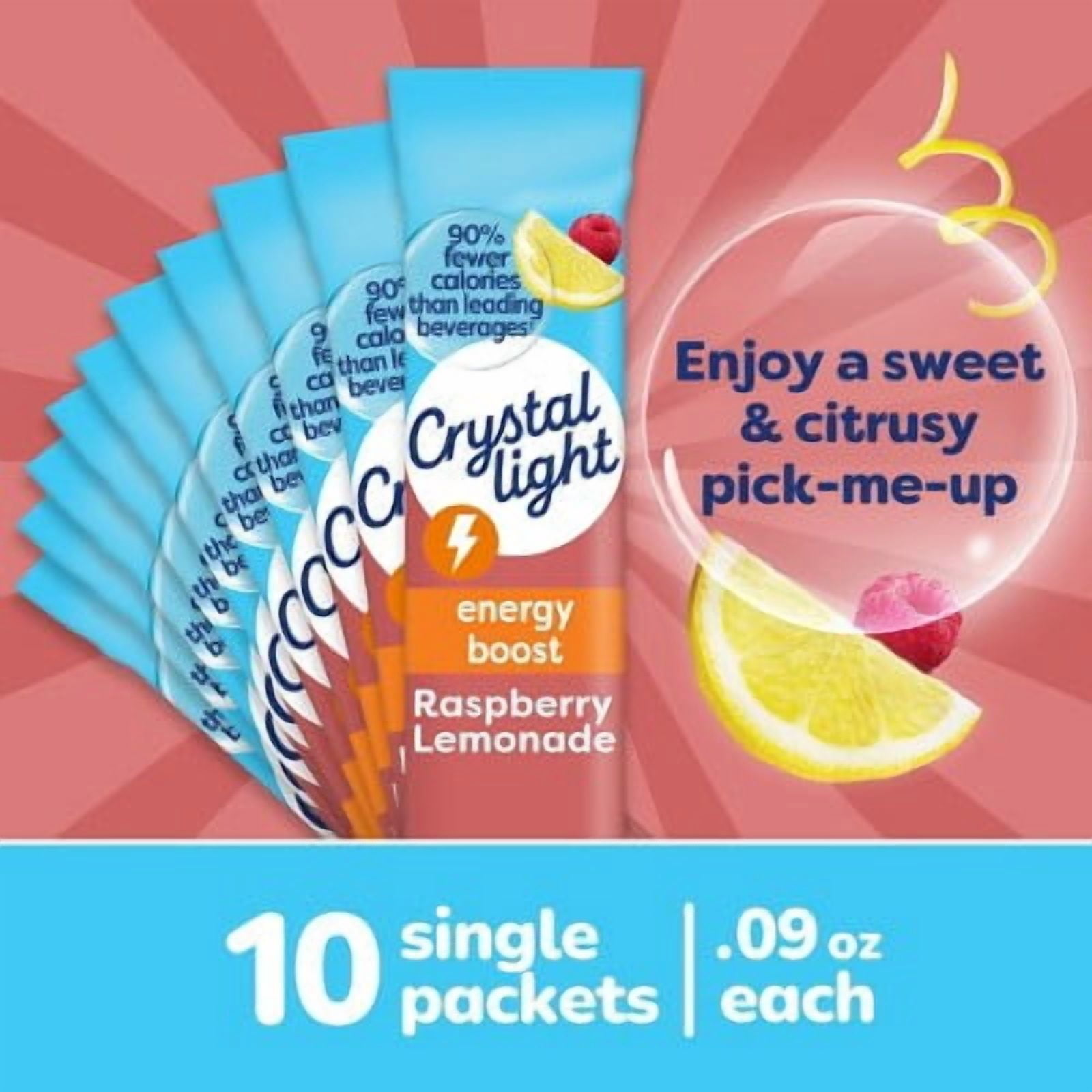 Crystal Light Raspberry Lemonade - 10ct/1.8oz