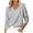 Gray, variant on Fmbrln Womens Casual Lightweight Sweaters Long Sleeve V Neck Sweaters Loose Soft Comfy Solid Color Basic Pullover Tops Fall Fashion Clothes Wine L