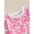 thumbnail image 5 of Newborn Baby Easter Clothes BunnyEgg Print Long Sleeve Sweatshirt with Long Pants 2Pcs Outfit, 5 of 9