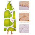 ANYWAY.GO Arctic velvet Hooded Blanket Apple Stickers Pattern Hooded